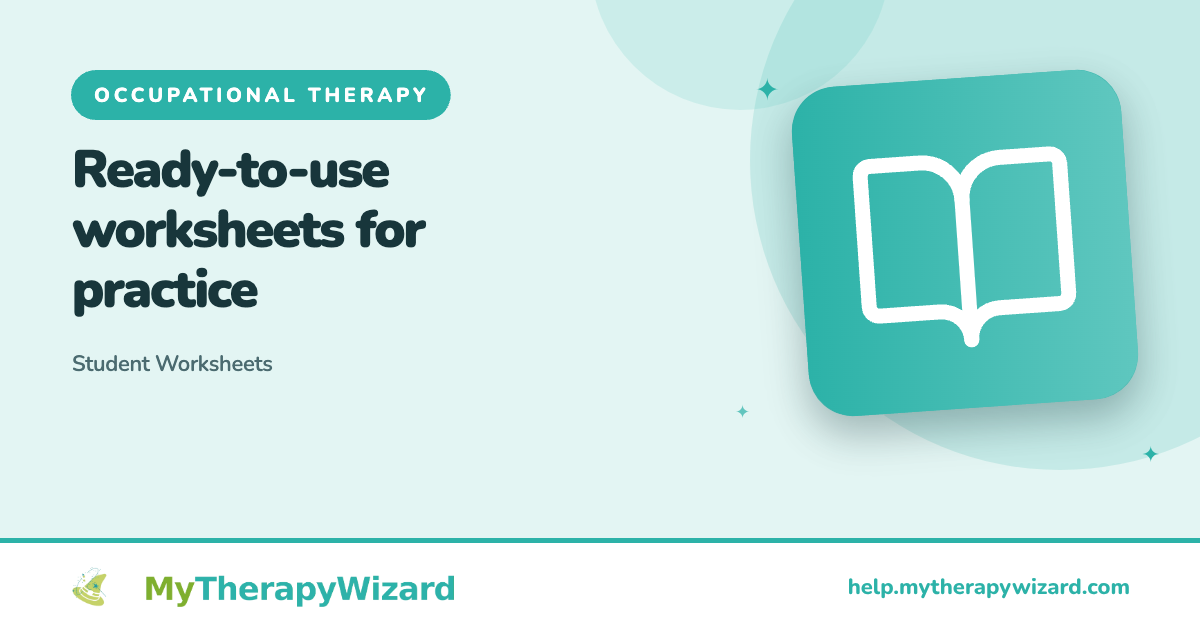 Student Worksheets - MyTherapyWizard help article card
