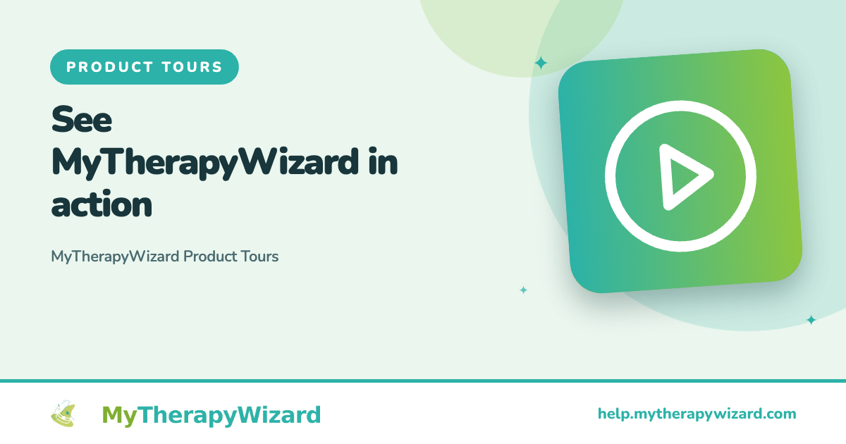 MyTherapyWizard Product Tours - MyTherapyWizard help article card